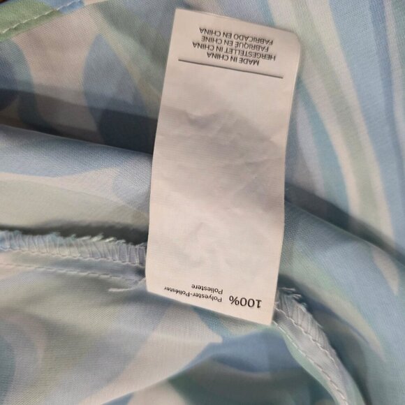 Cupshe Crystal Beach Row Drape Marble Crisscross Slip Dress Size Small - Picture 3 of 8